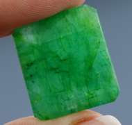 Huge! 32.03ct rich forest green Zambian Emerald