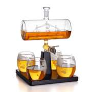 Glass Sailing Wine Bottle Borosilicate Wine Container