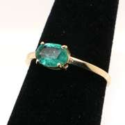 14kt Yellow Gold & Emerald Cocktail Ring