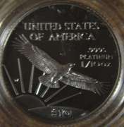 1997 Proof American Eagle $10 Platinum Coin OGP