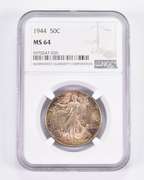 MS64 1944 Walking Liberty Half Dollar - Graded NGC