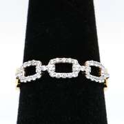 Diamond Chain Link 14kt Band