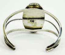 Navajo RT Sterling & Pink Mother of Pearl Cuff