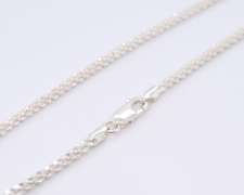 Italian Sterling Silver Popcorn Chain Necklace