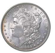 1885 Morgan Silver Dollar Toned Great Color!