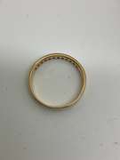 14K YELLOW GOLD DIAMOND BAND