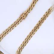 Wonderful Italian Yellow Gold Woven Necklace