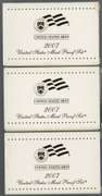 3 2007 14-coin US Proof Sets in original Mint-issued boxes