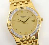 Ritzy Wittnauer Men's Quartz Watch with Diamonds