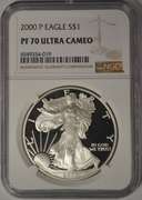 2000-P Proof American Silver Eagle NGC PF70 Ultra Cameo
