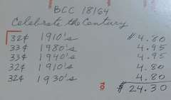 Stamps: 5 sets, Celebrate the Century $24.30