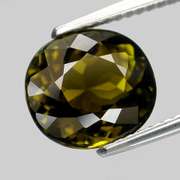 Precious 3.19ct eye clean rich olive green Tourmaline