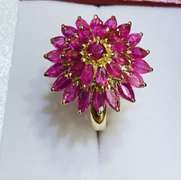 14kt Yellow Gold & Ruby Cocktail Ring