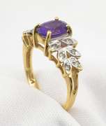 Sweet Amethyst * Diamond Ring