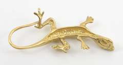 Fun 14k Gecko Pendant