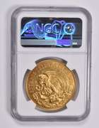 MS62 1962 50 Peso Mo Mexico Gold Grove-802 Battle Of Cinco De Mayo NGC