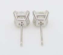 Princess Cut Double Prong 1.69CTW Diamond Studs