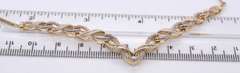 Vintage Italian Sterling Silver Cubic Zirconia Necklace