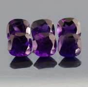 Glittering 12.25ct 8mm real Brazilian Amethyst set