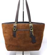 Small Suede Chocolate Bucket Bag