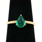 14kt Yellow Gold & Emerald Cocktail Ring
