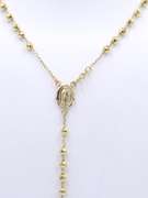Graceful Yellow Gold Rosary Necklace