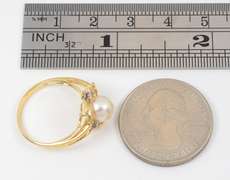 Nicely Designed Pearl Ring