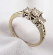 Past-Present-Future Diamond Ring