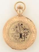 1891 Waltham 7j Gold Plated Hunting Pocket Watch