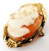 Vintage Gold-Filled Cameo Pin/Pendant