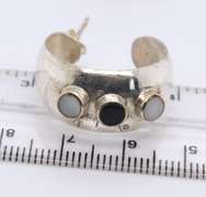 Lot of 3 Vintage Sterling Silver Hoop Earrings