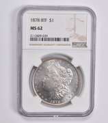 MS62 1878 8TF Morgan Silver Dollar NGC
