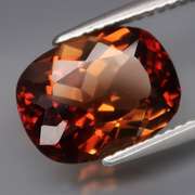Top whiskey red! 5.18ct cushion cut Imperial Topaz