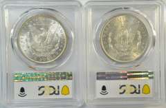 Choice BU 1883-O & 1885 Morgan Silver Dollars. PCGS MS63