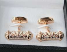 Handsome Pair Jeweled Style Cufflinks By Carelli