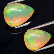Ravishing 4.85ct patchwork patterned Jelly Opal