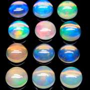 Beautiful 3.95ct unheated Ethiopian jelly opal set