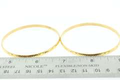 Impressive Pair of 22k Gold Bangle Bracelets
