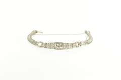 Platinum 2.39 Ctw Art Deco VS Diamond Encrusted Tennis Bracelet