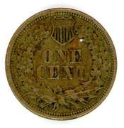Nice 1863 Copper Nickel Indian Head Cent