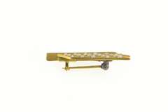 14K Yellow Gold Victorian Arrow Feather Seed Pearl Pin/Brooch