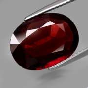 Elegant 7.13ct deep violet red Garnet