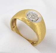 Boy' 14k Diamond Cluster Ring