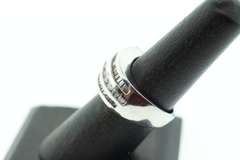LADIES 14K WHITE GOLD AND DIAMOND BAND