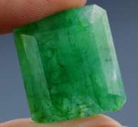 Huge! 32.03ct rich forest green Zambian Emerald