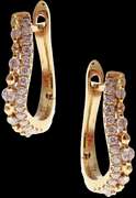 Irresistable 18kt Yellow Gold Diamond Huggie Earrings