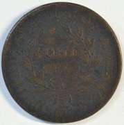 Scarce 1798 Draped Bust Large Cent in VG.