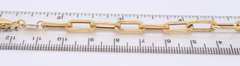 Attractive Yellow Gold Paperclip Necklace