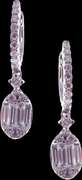 Impeccable Swaying Diamond Earrings with 18k White Gold