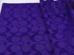 Coach Purple Wool Scarf